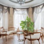 curved sofa living room trend